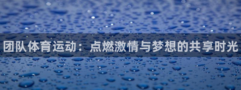 3377体育官方正版app集团：团队体育运动：点燃激